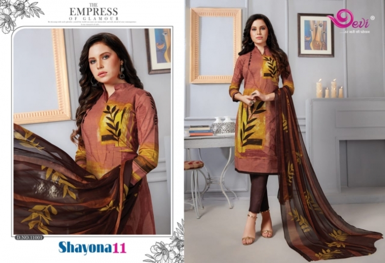 DEVI PRESENTS SHAYONA VOL 11 COTTON FABRIC DRESS MATERIAL AT WHOLESALE DEALER BEST RATE BY GOSIYA EXPORTS SURAT (12)