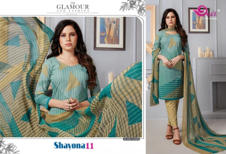 DEVI PRESENTS SHAYONA VOL 11 COTTON FABRIC DRESS MATERIAL AT WHOLESALE DEALER BEST RATE BY GOSIYA EXPORTS SURAT (13)