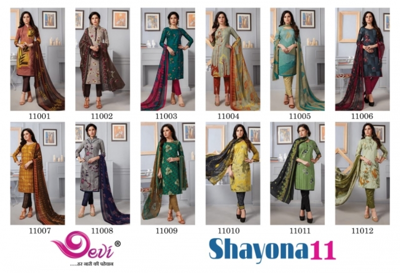 DEVI PRESENTS SHAYONA VOL 11 COTTON FABRIC DRESS MATERIAL AT WHOLESALE DEALER BEST RATE BY GOSIYA EXPORTS SURAT (15)