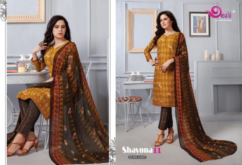 DEVI PRESENTS SHAYONA VOL 11 COTTON FABRIC DRESS MATERIAL AT WHOLESALE DEALER BEST RATE BY GOSIYA EXPORTS SURAT (6)