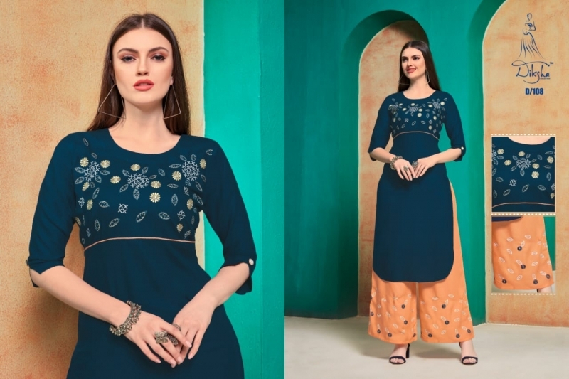 Diksha fashion netra vol 1 rayon fabric with  (8)