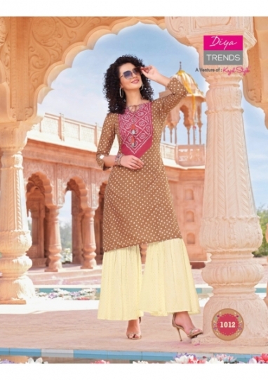 DIYA TRENDS BANDHEJ VOL.1 STYLISH BANDHANI PRINT KURTI WITH  (13)