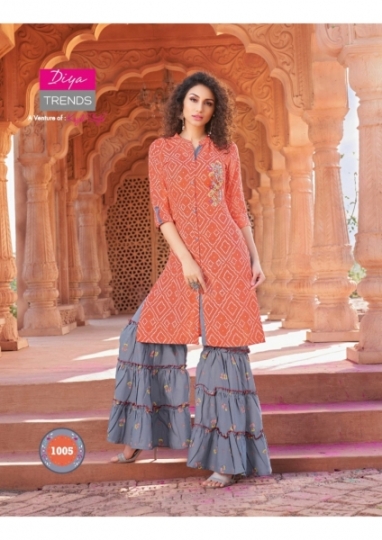 DIYA TRENDS BANDHEJ VOL.1 STYLISH BANDHANI PRINT KURTI WITH  (7)