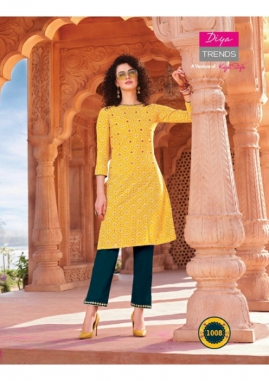 DIYA TRENDS BANDHEJ VOL.1 STYLISH BANDHANI PRINT KURTI WITH  (8)