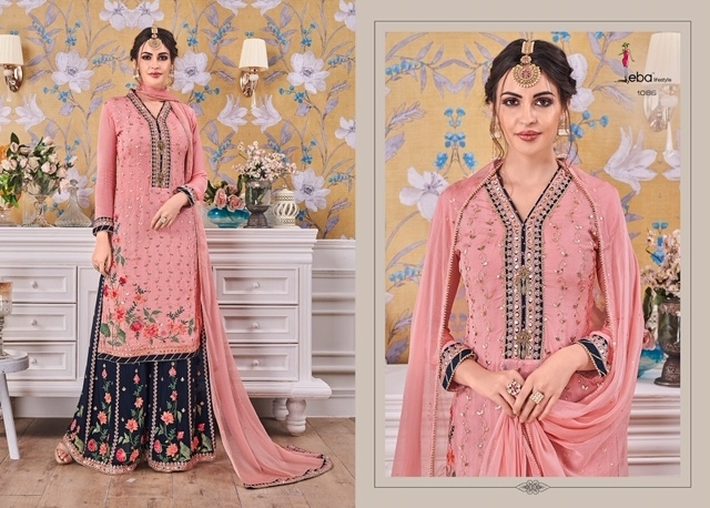 EBA LIFESTYLE HURMA VOL 16 GEORGETTE EMBROIDERY SARARA SALWAR SUITS WHOLESALE DEALER BEST RATE BY GOSIYA EXPORTS SURAT (1)