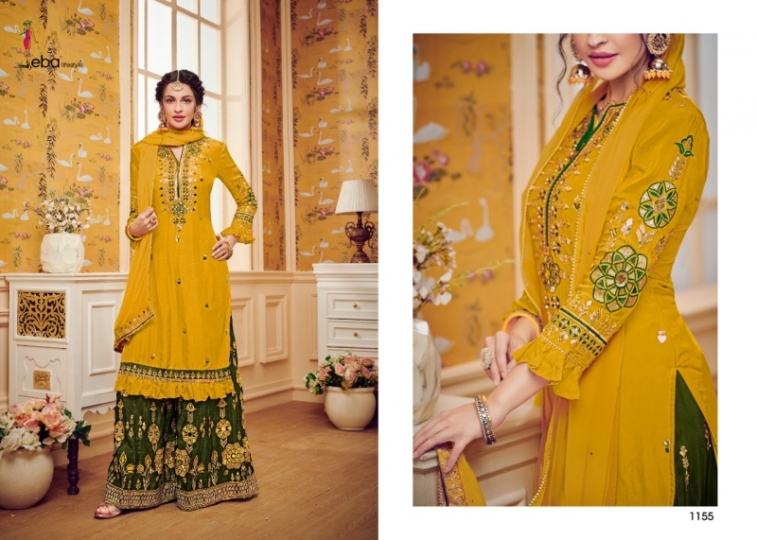 EBA LIFESTYLE HURMA VOL 29 GEORGETTE KHATLI WORK HEAVY SHARAR SUIT WHOLESALE  RATE BY GOSIYA EXPORTS SURAT (2)