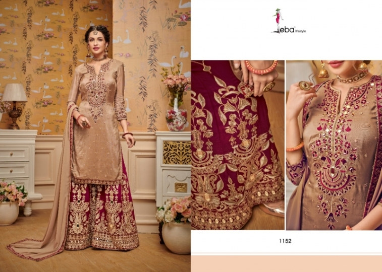 EBA LIFESTYLE HURMA VOL 29 GEORGETTE KHATLI WORK HEAVY SHARAR SUIT WHOLESALE  RATE BY GOSIYA EXPORTS SURAT (4)