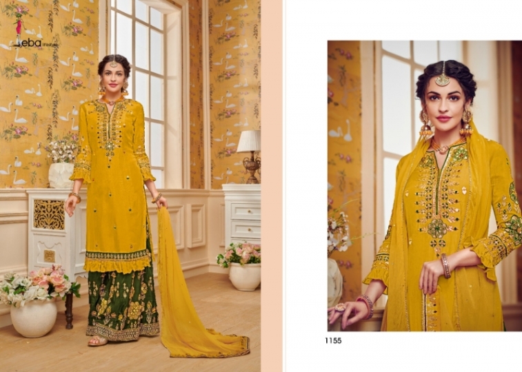 EBA LIFESTYLE HURMA VOL 29 GEORGETTE KHATLI WORK HEAVY SHARAR SUIT WHOLESALE  RATE BY GOSIYA EXPORTS SURAT (8)