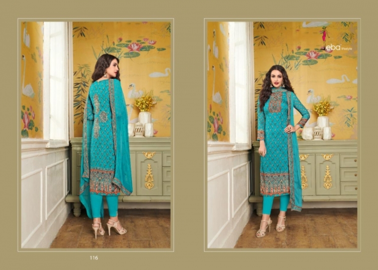 EBA LIFESTYLE LAUNCH SIMRAN VOL 2 CHININ DIGITAL PRINTS WITH HANDWORK SALWAR SUIT WHOLESALE DEALER BEST RATE BY GOSIYA EXPORTS SU (50)