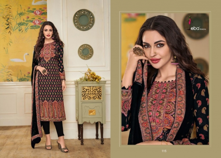 EBA LIFESTYLE LAUNCH SIMRAN VOL 2 CHININ DIGITAL PRINTS WITH HANDWORK SALWAR SUIT WHOLESALE DEALER BEST RATE BY GOSIYA EXPORTS SU (52)