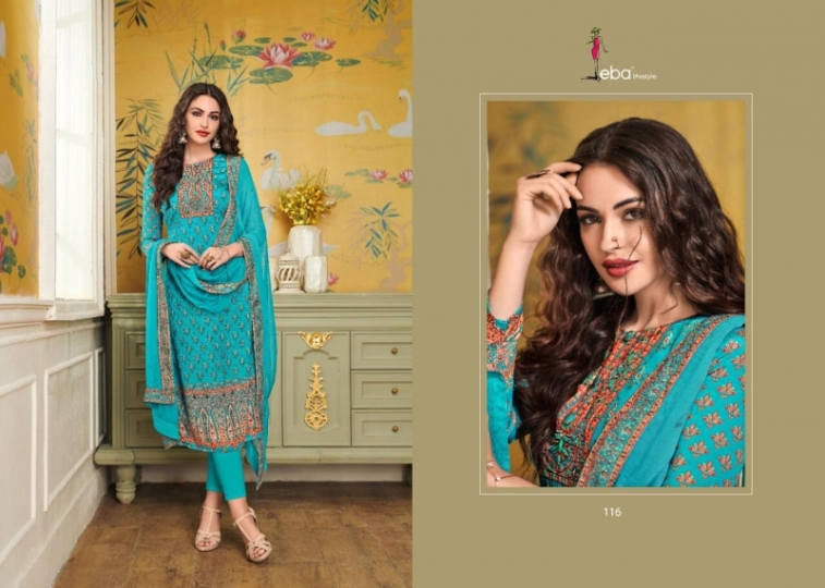 EBA LIFESTYLE LAUNCH SIMRAN VOL 2 CHININ DIGITAL PRINTS WITH HANDWORK SALWAR SUIT WHOLESALE DEALER BEST RATE BY GOSIYA EXPORTS SU (53)