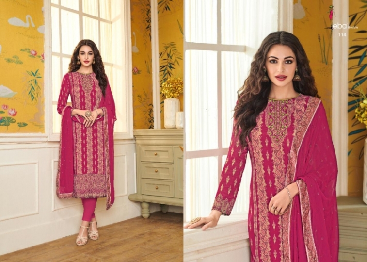 EBA LIFESTYLE LAUNCH SIMRAN VOL 2 CHININ DIGITAL PRINTS WITH HANDWORK SALWAR SUIT WHOLESALE DEALER BEST RATE BY GOSIYA EXPORTS SU (56)