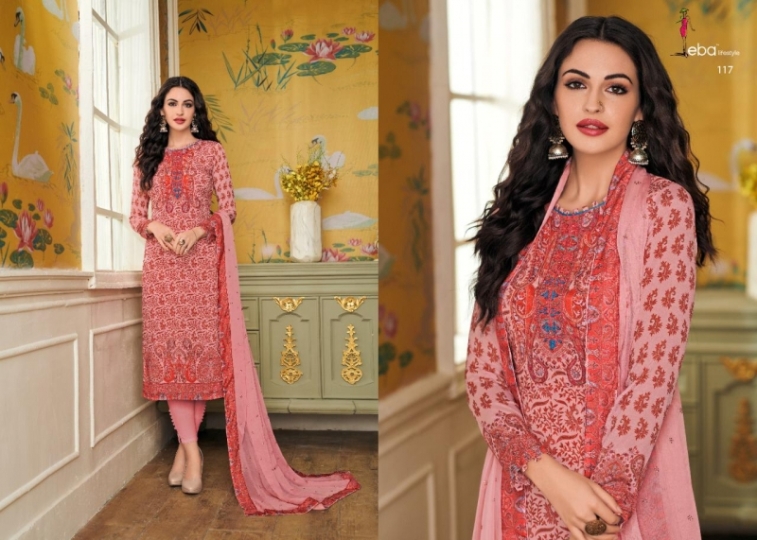 EBA LIFESTYLE LAUNCH SIMRAN VOL 2 CHININ DIGITAL PRINTS WITH HANDWORK SALWAR SUIT WHOLESALE DEALER BEST RATE BY GOSIYA EXPORTS SURA (1)