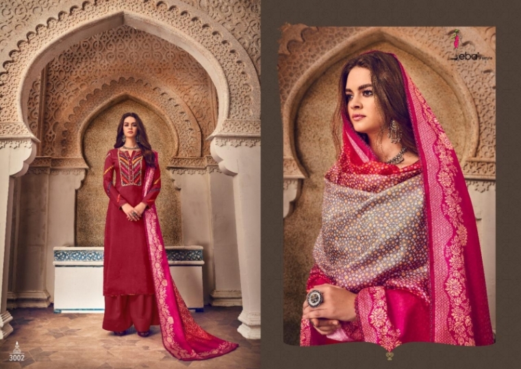 EBA LIFESTYLE LAUNCHES QUEEN TUSAR FABRIC WITH EMBROIDERY WORK SALWAR  (2)