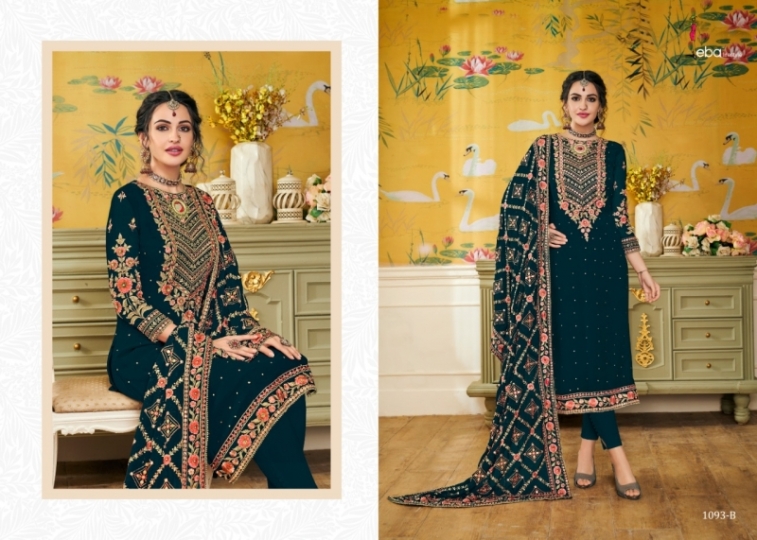 EBA LIFESTYLE PRESENTS HURMA VOL 17 NX BLOUMING WITH EMBROIDERY WORK SALWAR SUIT WHOLESALE DEALER BEST RATE BY GOSIYA (515)