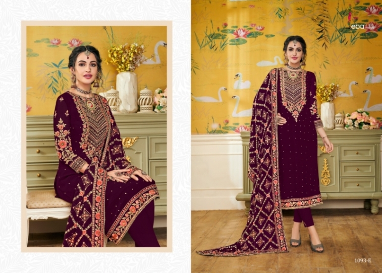 EBA LIFESTYLE PRESENTS HURMA VOL 17 NX BLOUMING WITH EMBROIDERY WORK SALWAR SUIT WHOLESALE DEALER BEST RATE BY GOSIYA (516)