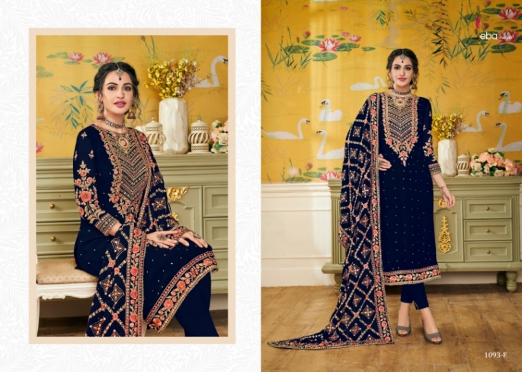 EBA LIFESTYLE PRESENTS HURMA VOL 17 NX BLOUMING WITH EMBROIDERY WORK SALWAR SUIT WHOLESALE DEALER BEST RATE BY GOSIYA (517)