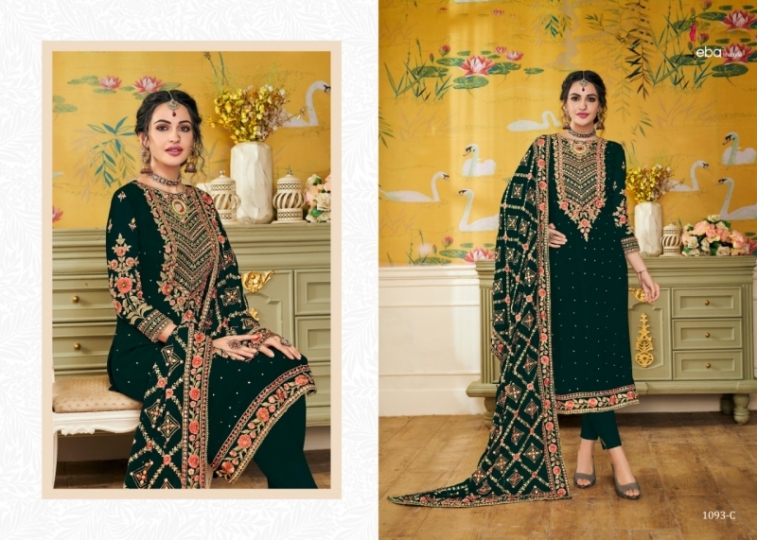 EBA LIFESTYLE PRESENTS HURMA VOL 17 NX BLOUMING WITH EMBROIDERY WORK SALWAR SUIT WHOLESALE DEALER BEST RATE BY GOSIYA (518)