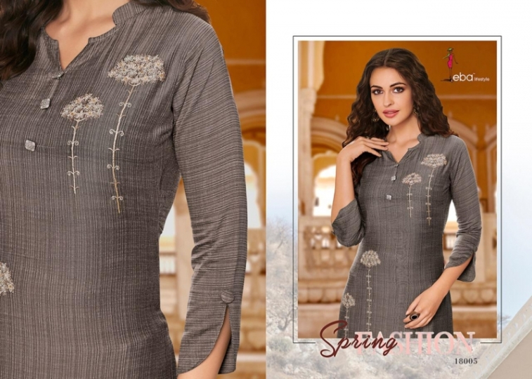 EBA LIFESTYLE SOFIA STRETCH COTTON WITH EMBROIDERY  (3)