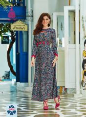 FASHION GALLERIA BY KAJAL STYLE RAYON CASUAL WEAR KURTIS WHOLESALE DEALER BEST RATE BY GOSIYA EXPORTS SURAT (7)