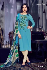 FEMINISTA HEER CRAPE WITH CROSSSTICH EMBROIDERED WHOLESALE KURTIES DEALER BEST RATE BY GOSIYA EXPORTS SURAT (2)