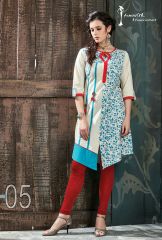 FEMINISTA RAINBOW CASUAL WEAR COTTON KURTIS SUPPLIER WHOLESALE BEST RATE BY GOSIYA EXPORTS SUART IN SURAT (8)