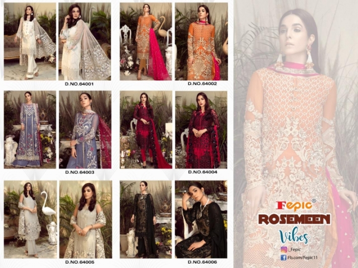 FEPIC PRESENTS ROSEMEEN VIBES GEORGETTE FABRIC DRESS MATERIAL WHOLESALE DEALER BEST RATE BY GOSIYA EXPORTS SURAT (3)