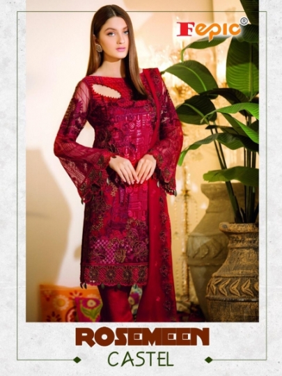 FEPIC ROSEMEEN CASTEL NET GEORGETTE PAKISTANI SALWAR KAMEEZ WHOLESALER BEST RATE BY GOSIYA EXPORTS SURAT (4)