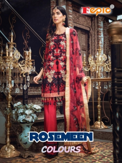 FEPIC ROSEMEEN COLOURS GEORGETTE FABRIC WITH EAVY WORK PAKISTANI SUIT WHOLESALE DEALER BEST RATE BY GOSIYA EXPORTS SURAT (10)