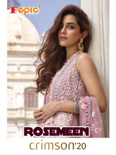 FEPIC ROSMEEN CRIMSON 20 PAKISTANI SALWAR SUIT GEORGETTE HEAVY WEDDING WEAR WHOLESALE DEALER BEST RATE BY GOSIYA EXPORTS SURAT (1)