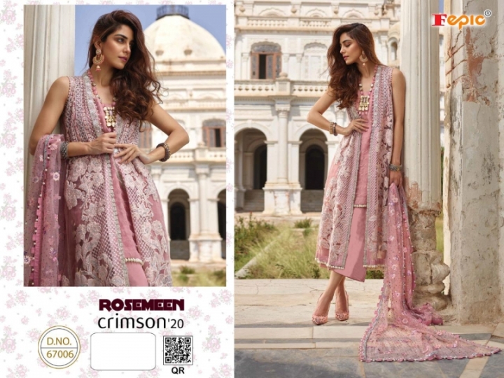 FEPIC ROSMEEN CRIMSON 20 PAKISTANI SALWAR SUIT GEORGETTE HEAVY WEDDING WEAR WHOLESALE DEALER BEST RATE BY GOSIYA EXPORTS SURAT (6)