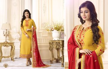 FIONA FASHION AAYESHA VOL 21 CATALOG GEORGETTE SUITS WITH HEAVY DUPATTA PARTY WEAR (4)