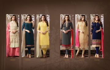 FIONA FASHION SAJEDHA CATALOGUE GEORGETTE STRAIGHT PATTERN E (7)