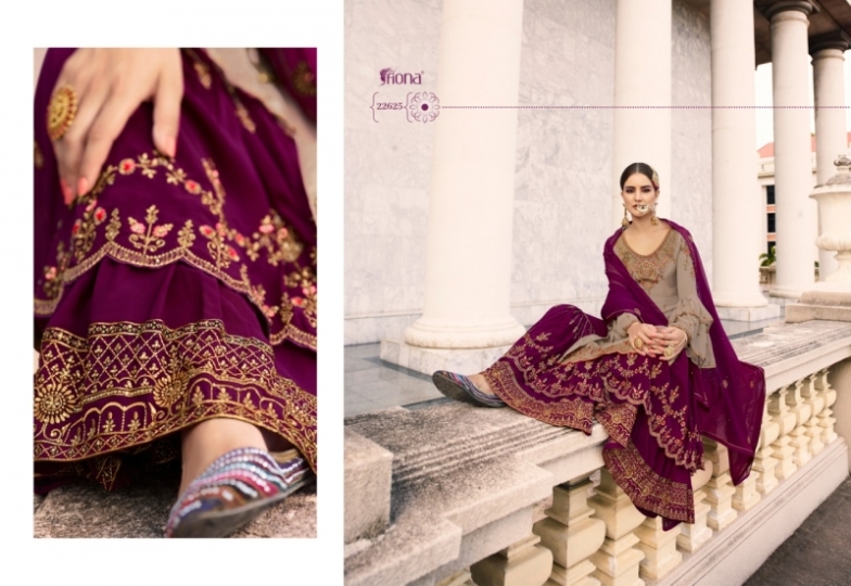 FIONA KRITIKA NOORIE SHARARA VOL 9 NX HIT LIST WEDDING COLLECTION WHOLESALE DEALER BEST RATE BY GOSIYA EXPORTS SURAT (7)