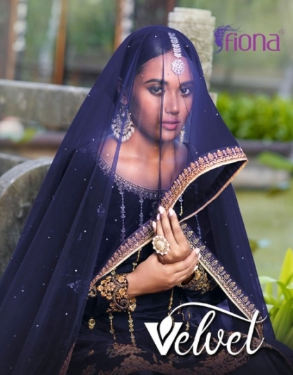 FIONA PRESENTS VELVET FANCY FABRIC DRESS MATERIAL WITH EMBROIDERY WHOLESALE DEALER BEST RATE BY GOSIYA EXPORTS SURAT (1)
