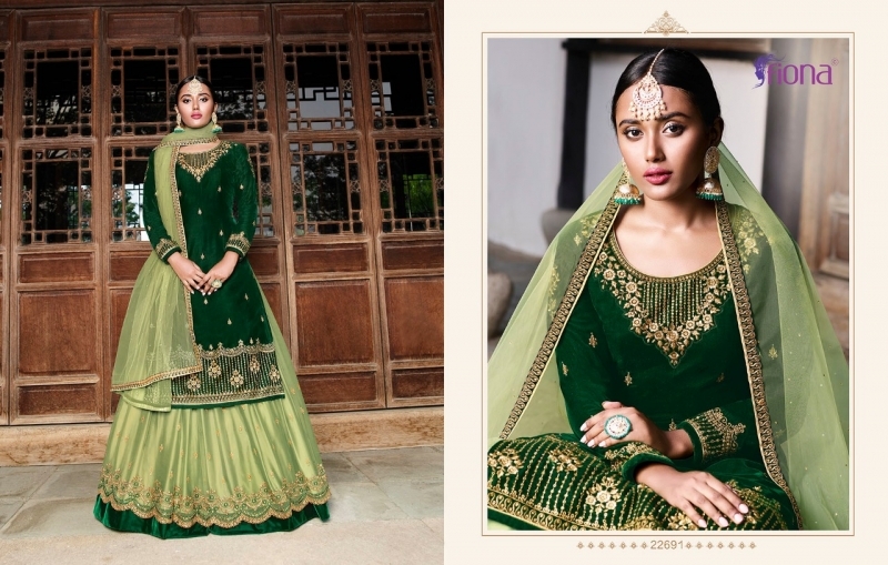 FIONA PRESENTS VELVET FANCY FABRIC DRESS MATERIAL WITH EMBROIDERY WHOLESALE DEALER BEST RATE BY GOSIYA EXPORTS SURAT (8)