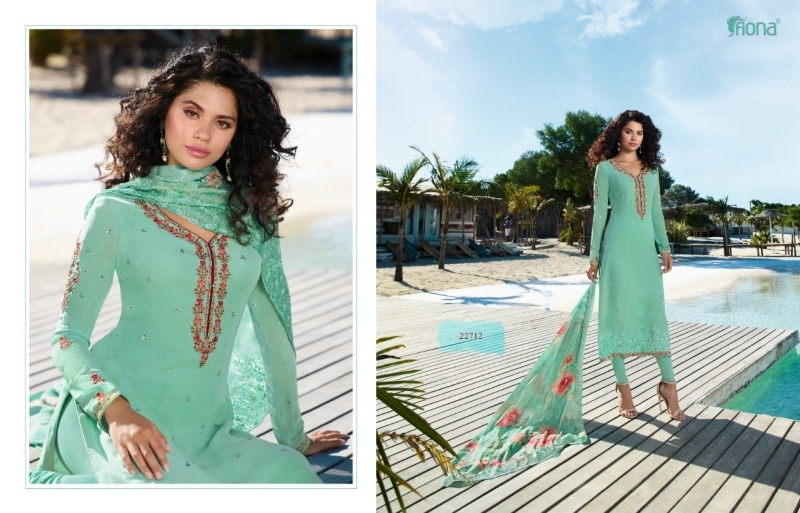 FIONA SAANJH GEORGETTE SEQUENCE BUTTI WORK WHOLESALE DEALER BEST RATE BY GOSIYA EXPORTS SURAT (3)