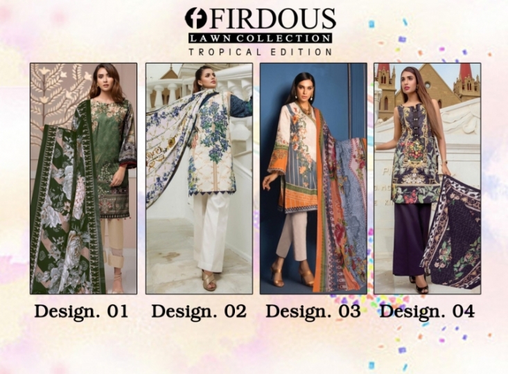 FIRDOUS LAWN COLLECTION TROPICAL EDITION COTTON PAKISTANI SALWAR SUIT WHOLESALE DEALER BEST RATE BY GOSIYA EXPORTS SURAT (7)