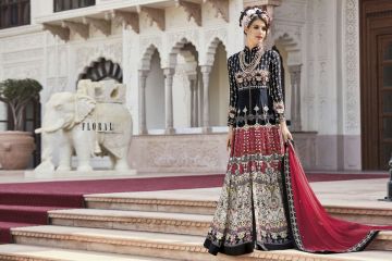 Floral raabta designer digital printed salwar gowns BY GOSIYA EXPORTS (1)