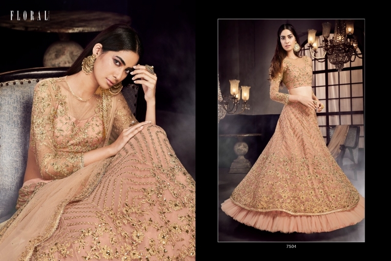 FLORAL ZOHA 7504-7510 SERIES PARTY WEAR SALWAR KAMEEZ  (10)