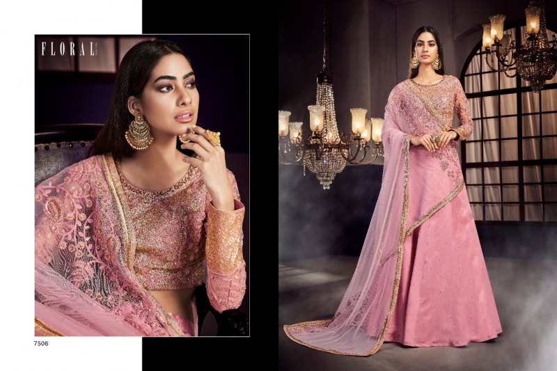 FLORAL ZOHA 7504-7510 SERIES PARTY WEAR SALWAR KAMEEZ  (14)