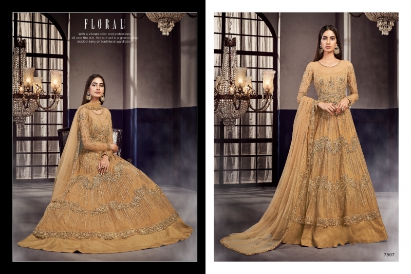 FLORAL ZOHA 7504-7510 SERIES PARTY WEAR SALWAR KAMEEZ  (4)