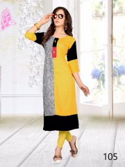 FLYING LADY BY FLOWERY COTTON RAYON KURTI COLLECTION WHOLESALE DEALER BEST RATE BY GOSIYA EXPORTS SURAT (4)