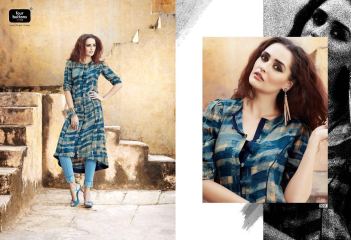FOUR BUTTONS MIRAGE PRINTED RAYON KURTIS CATALOG WHOLESALE RATE (5)