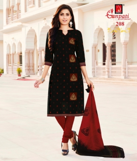 GANPATI JEEYA VOL 2 COTTON DRESS MATERIAL SALWAR SUIT WHOLESALE DEALER BEST RATE BY GOSIYA EXPORTS SURAT (9)