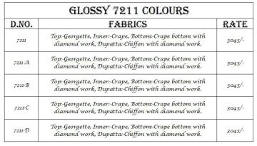 GLOSSY 7211 COLOURS BY GLOSSY 7211 TO 7211D SERIES INDIAN BEAUTI (5)