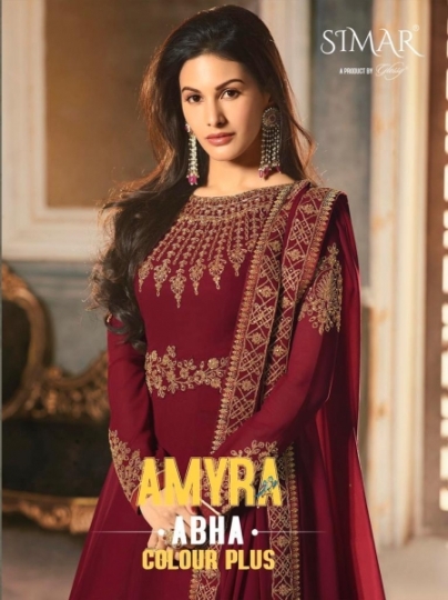 GLOSSY ABHA 9054 COLOR PLUS GEORGETTE ANARKALI SALWAR SUIT WHOLESALER DEALER BEST RATE BY GOSIYA EXPORTS SURAT (10)