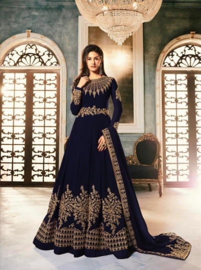 GLOSSY ABHA 9054 COLOR PLUS GEORGETTE ANARKALI SALWAR SUIT WHOLESALER DEALER BEST RATE BY GOSIYA EXPORTS SURAT (3)