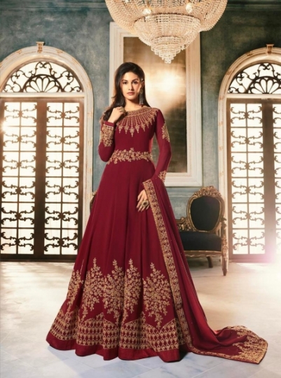 GLOSSY ABHA 9054 COLOR PLUS GEORGETTE ANARKALI SALWAR SUIT WHOLESALER DEALER BEST RATE BY GOSIYA EXPORTS SURAT (7)