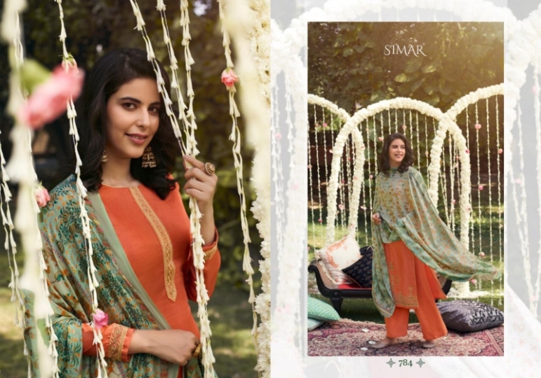 GLOSSY MISTI 783-790 SERIES SILK PASHMINA SALWAR KAMEEZ WHOLESALE DEALER ] (3)